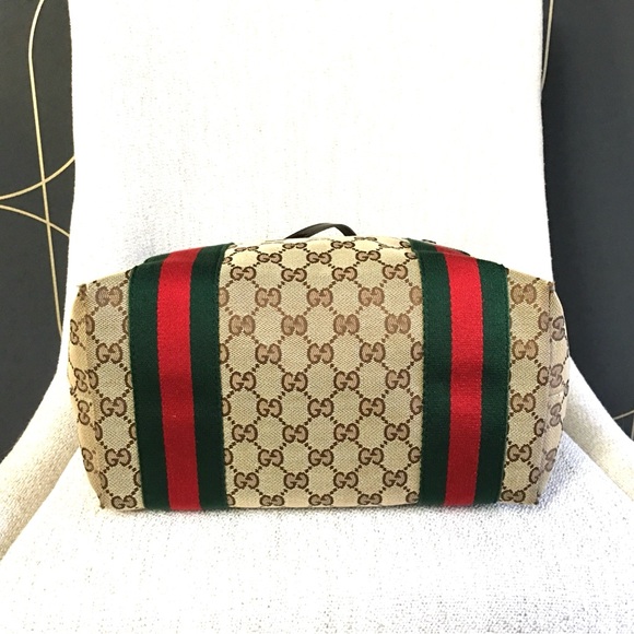 Authentic Gucci Sherry Line tote bag brown monogram canvas - Picture 10 of 16